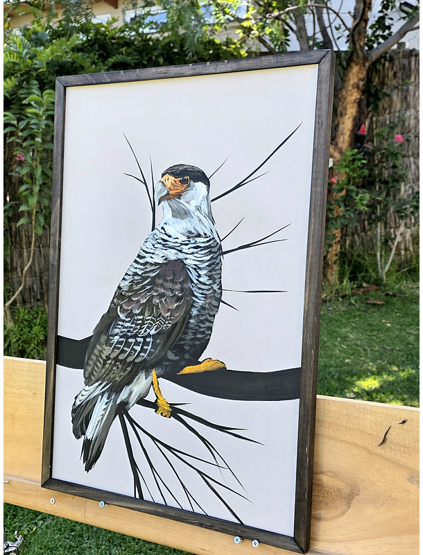 Cuadro Rama 2 Carancho acrílico a mano 40x60 3