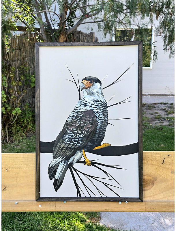 Cuadro Rama 2 Carancho acrílico a mano 40x60 1