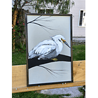 Cuadro Rama 1 Garza acrílico a mano 40x60 2