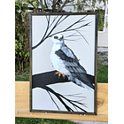 Cuadro Rama 1 Halcón Bailarin acrílico a mano 40x60 1
