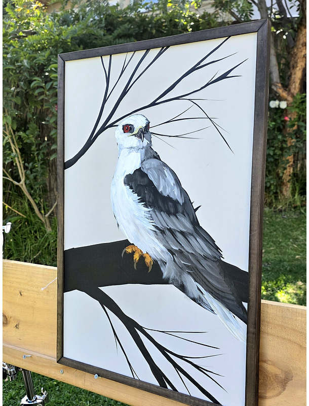 Cuadro Rama 1 Halcón Bailarin acrílico a mano 40x60 3