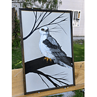 Cuadro Rama 1 Halcón Bailarin acrílico a mano 40x60 2