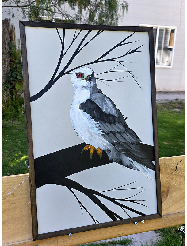 Cuadro Rama 1 Halcón Bailarin acrílico a mano 40x60 2