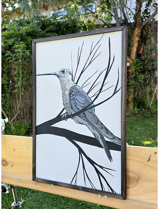 Cuadro Rama 4 Picaflor Grande acrílico a mano 40x60 3