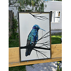 Cuadro Rama 4 Picaflor Chico acrílico a mano 40x60 2