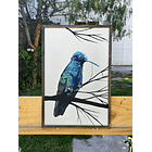 Cuadro Rama 4 Picaflor Chico acrílico a mano 40x60 1