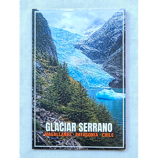 Postal con Lacado Glaciar Serrano - Patagonia
