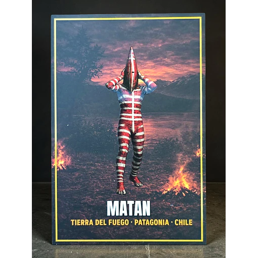 Postal con Lacado Matan - Espíritu Selk´nam