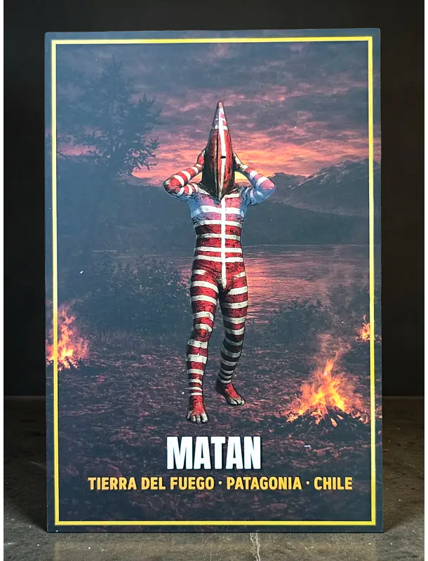 Postal con Lacado Matan - Espíritu Selk´nam