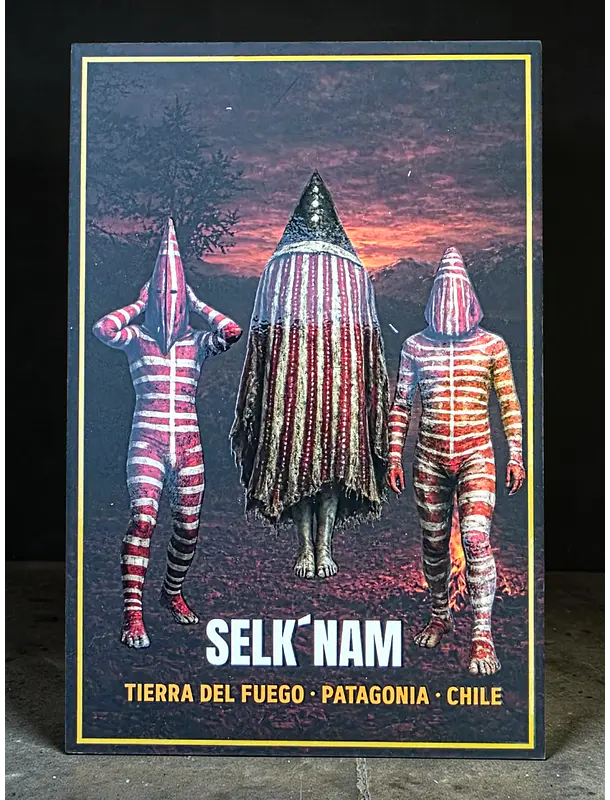 Postal con Lacado Espíritus Selk´nam