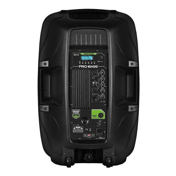 Parlante Pro Bass Elevate 115 Con Bluetooth Negra 110v/220v 