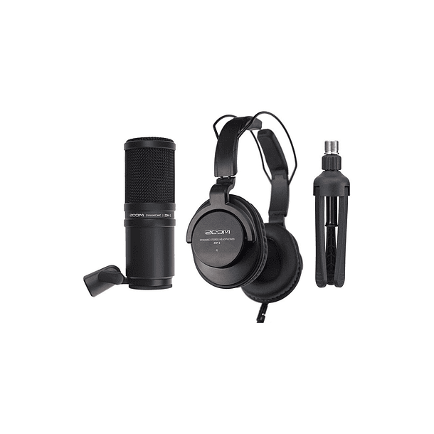 Zoom ZDM-1 Podcast Kit auriculares, paraviento, cable XLR y