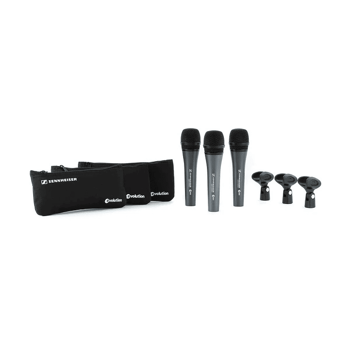 Pack de 3 micrófonos Cardioide Sennheiser e835 2