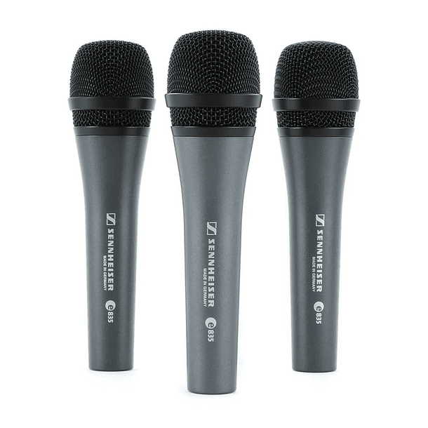 Pack de 3 micrófonos Cardioide Sennheiser e835 1