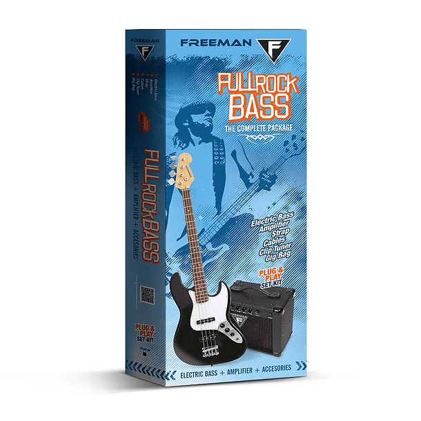 Pack de bajo eléctrico Freeman Full Rock - Black