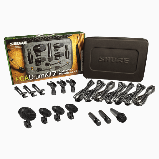 Shure PGADRUMKIT7 Kit de Microfonos para Bateria