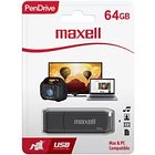 PENDRIVE SIL 64GB 2.0 MAXELL 1