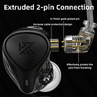 Newest KZ ZEX Pro Electrostatic +Dynamic+Balanced In-Ear Earphone Noice Cancelling Sport Game HIFI Headset ZS10 ZSN PRO EDX EDC 3