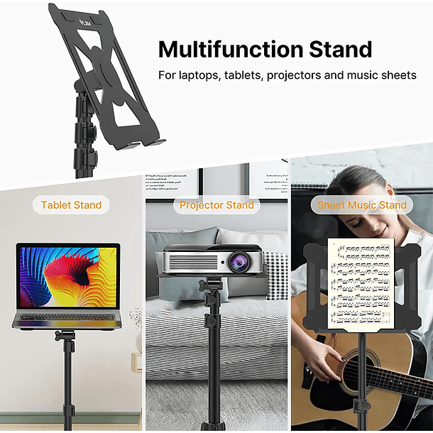 VIJIM LT01 Soporte Para Proyectores, Computadores o Partituras Con Trípode