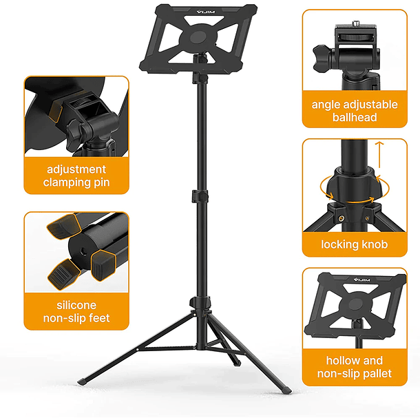 VIJIM LT01 Soporte Para Proyectores, Computadores o Partituras Con Trípode 6