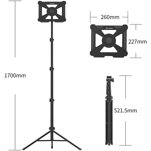 VIJIM LT01 Soporte Para Proyectores, Computadores o Partituras Con Trípode 8