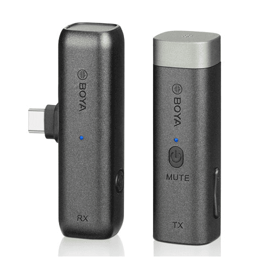 Boya BY-WM3u Micrófono Inalámbrico Para Cámaras, Android (3.5mm) Y USB-C