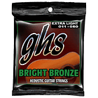 Encordado guitarra acústica GHS Bright Bronze BB20X 011-050 1