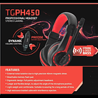 Auriculares Headset Targa Tg-ph450 Stereo Gamer 3