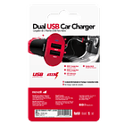 Cargador Para Auto Maxell Con 2 Puertos Carga Rápida Dual USB Car Charger 17W 4