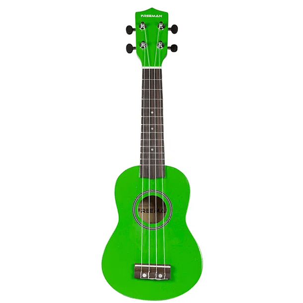 Ukelele Soprano Freeman UK201 - color verde (GR)