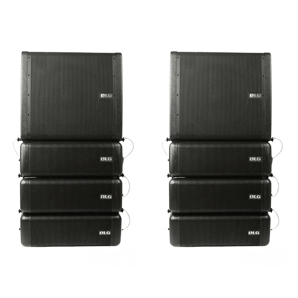 Sistema line array activo 2050w BLA206A 1