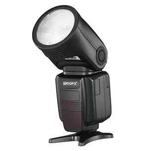 Triopo R1 Flash Cabeza Redonda, TTL, 2.4G Compatible Con Canon y Nikon