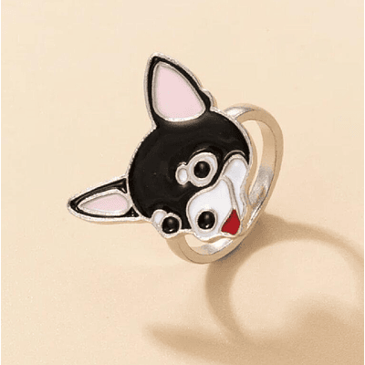 Anillo diseño perro chihuahua