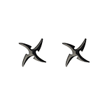 Aretes Shuriken Unisex