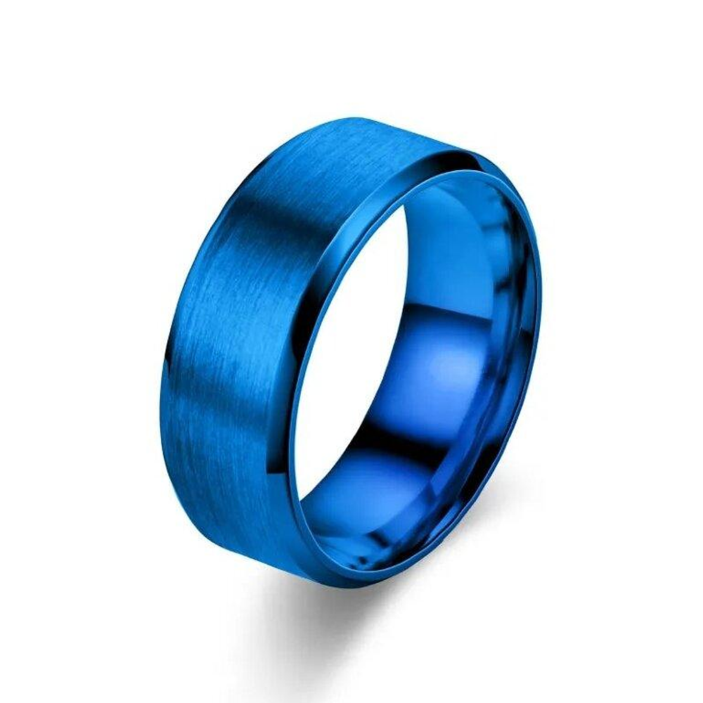 Anillo tipo Argolla color Azul