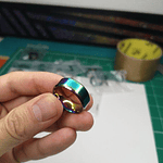 Anillo tipo Argolla color Tornasol