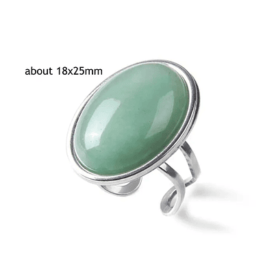 Anillo de piedra Natural Verde