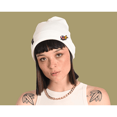 Gorro Marfil Unisex + 1 Pin