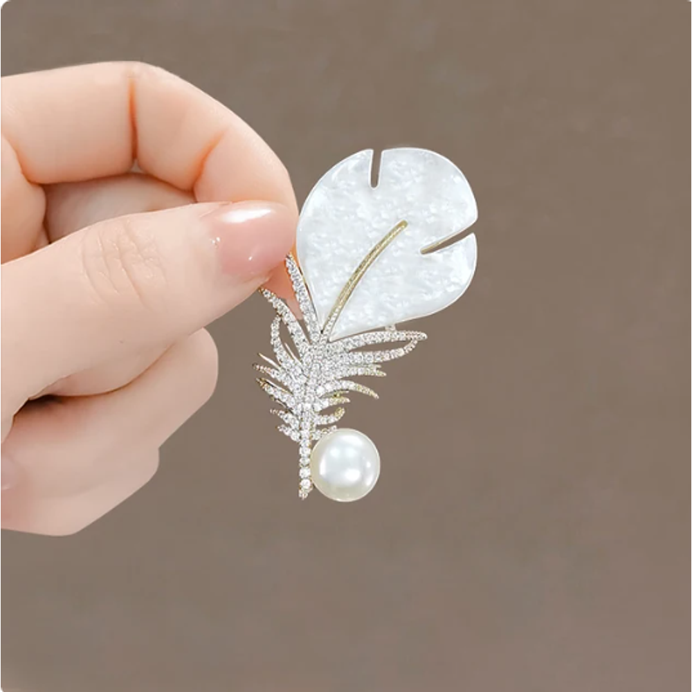 Broche / Prendedor Pluma