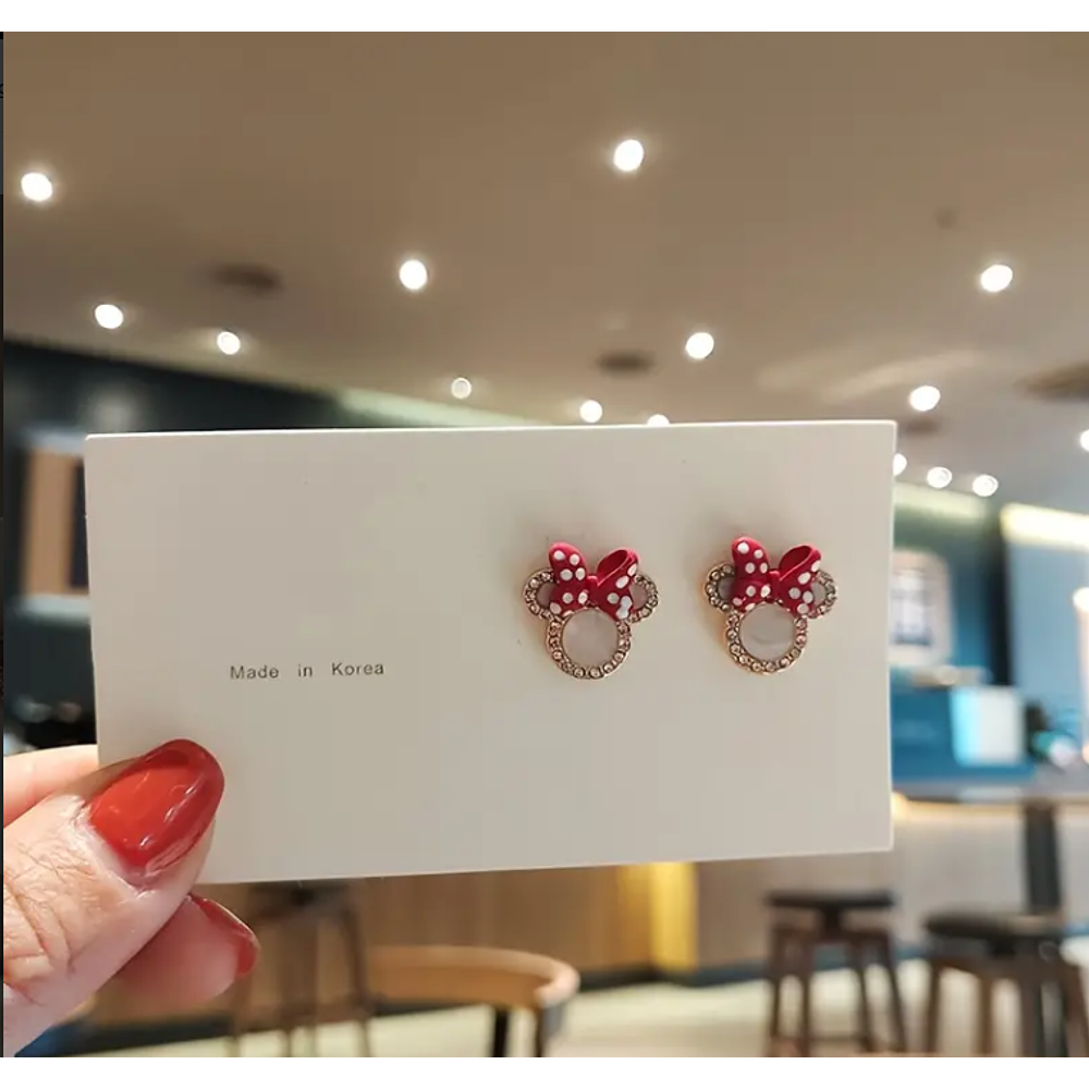 Aretes / Pendientes Minnie Mouse / Disney