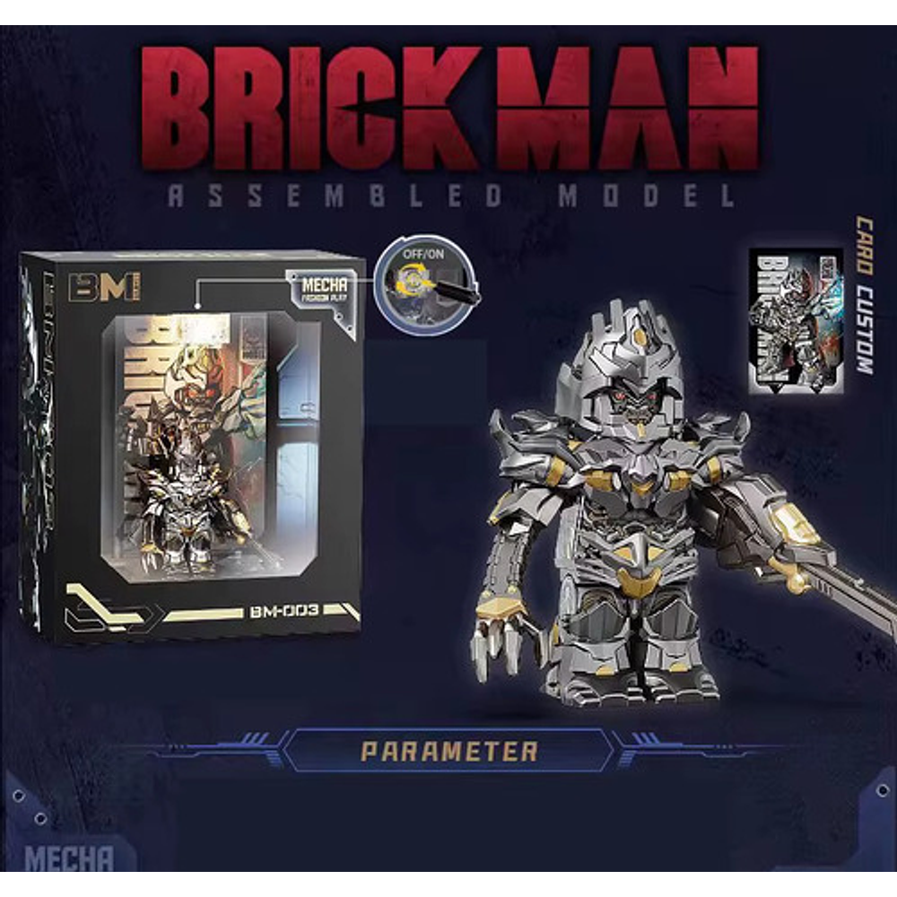 Figurasx3 Brickman Transformers Optimus, Bumblebee, Megatron