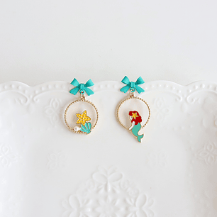 Aretes / Pendientes Sirenita / Disney