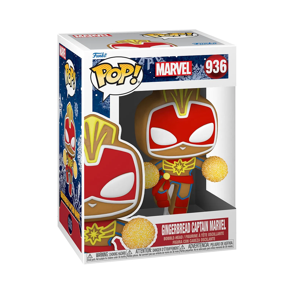 Funko Pop #936 Marvel: Gingerbread Captain Marvel