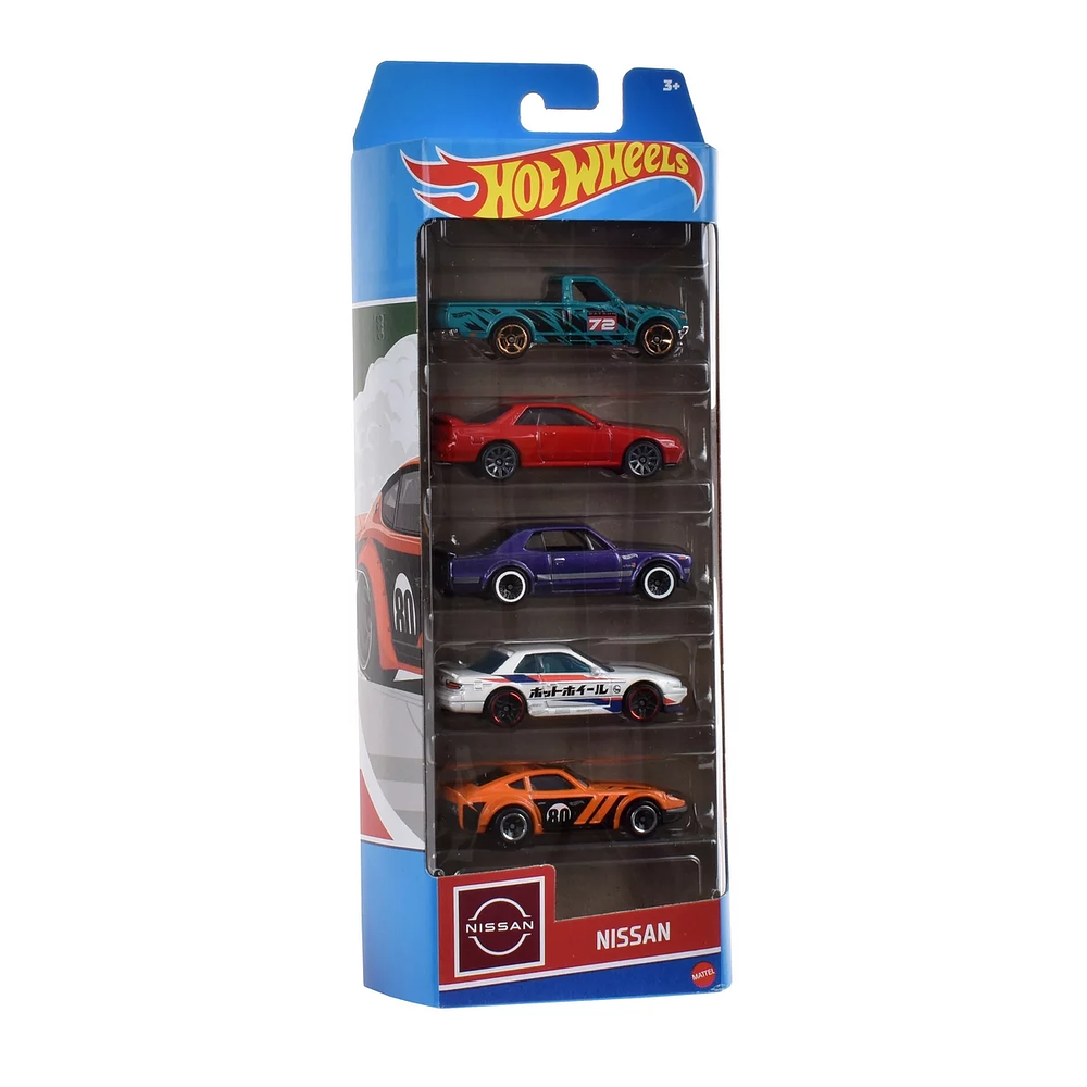 Hot Wheels 5 Pack Nissan