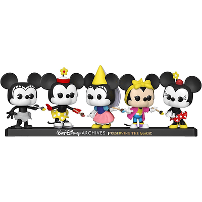 Funko Pop #5 Pack Walt Disney Archives: Plane Crazy Minnie / Minnie on Ice / Princess Minnie / Totally Minnie / Minnie Mouse