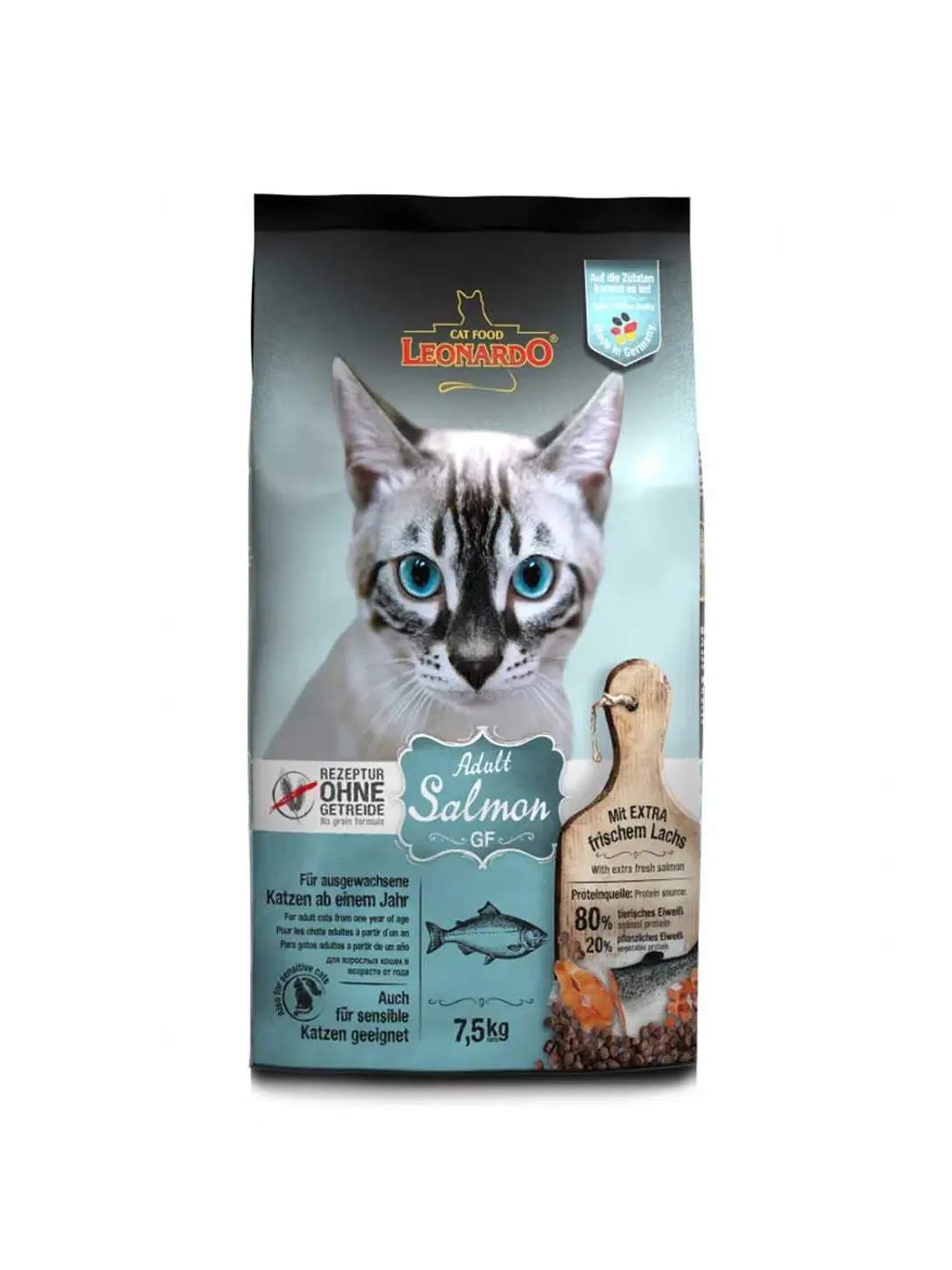 LEONARDO ADULT GF SALMON 7,5 KG 1