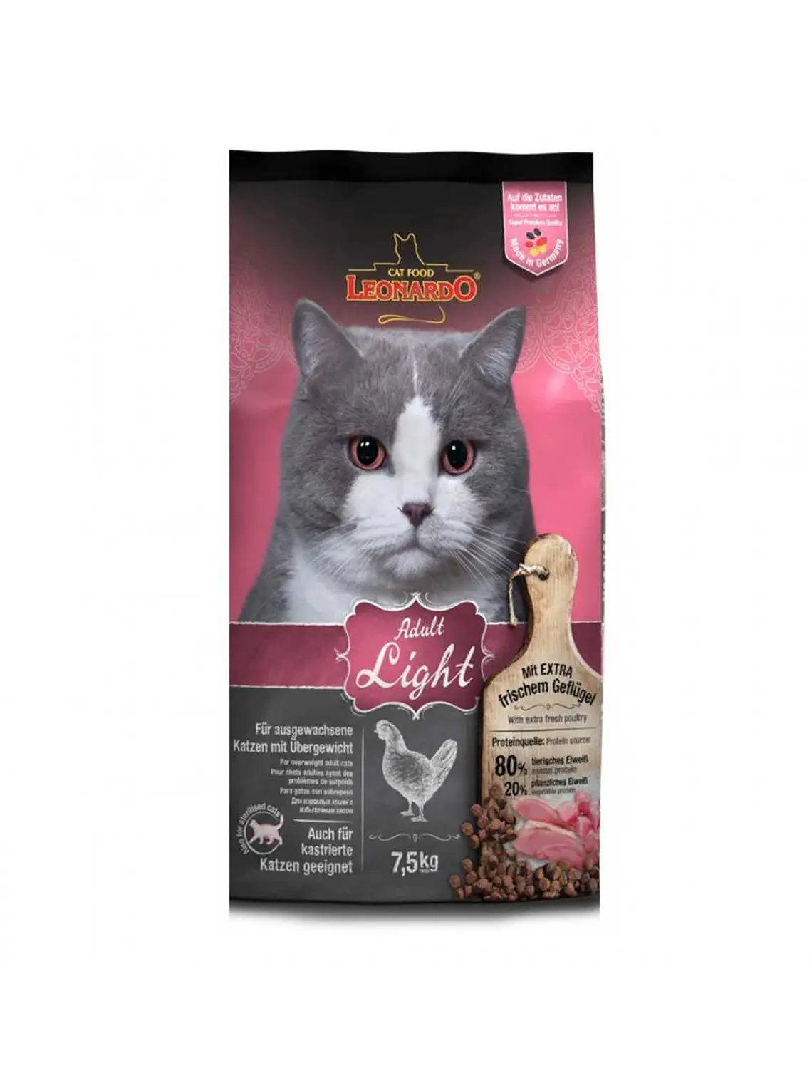 LEONARDO GATO ADULTO LIGHT 7,5 KG 1