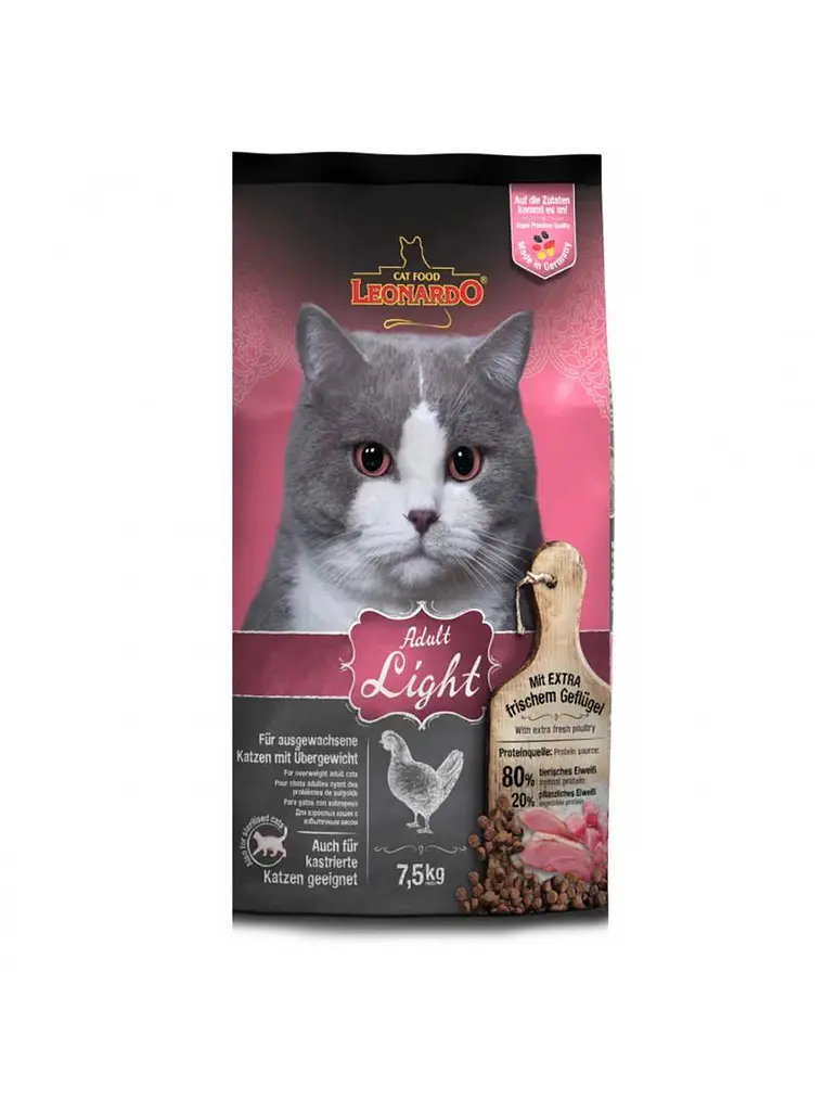 LEONARDO GATO ADULTO LIGHT 7,5 KG 1