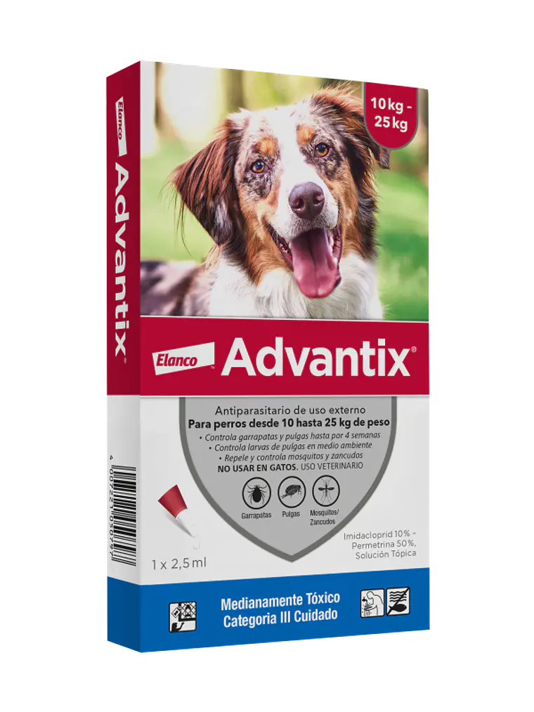 ADVANTIX PIPETA PARA PERROS 10 - 25 kg 2