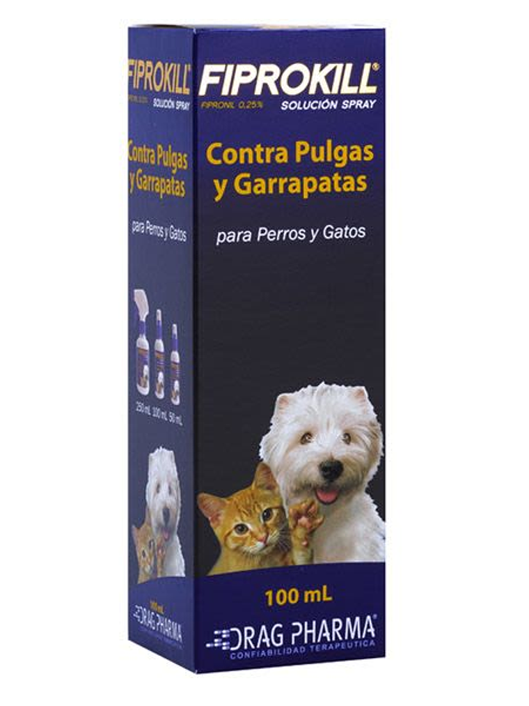 FIPROKILL CONTRA PULGAS Y GARRAPATAS 100 ML 1